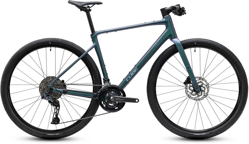 Cube Nulane Race Hybrid Bike in Smaragdgrey and Prizm