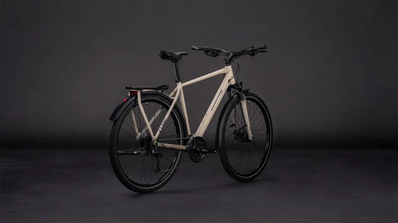 Cube Kathmandu One Hybrid Bike in Oatgrey and Grey-6