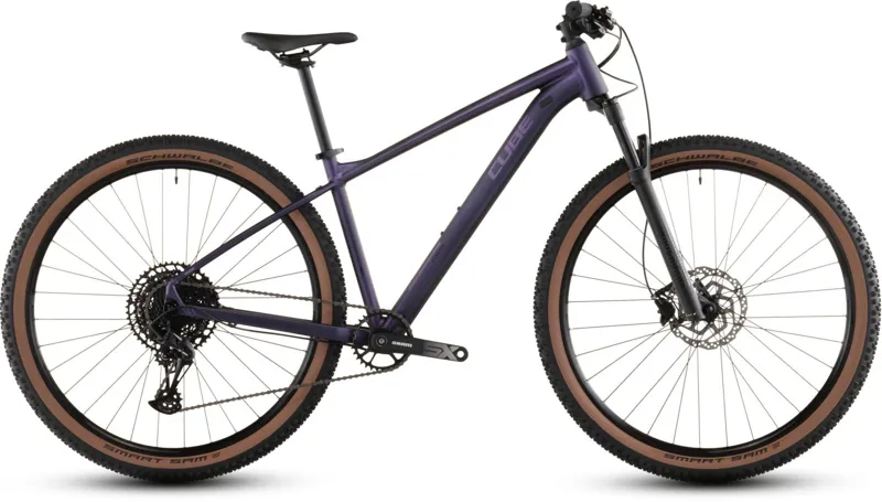 Cube Attention SLX Mountain Bike in Purplegalaxy and Black
