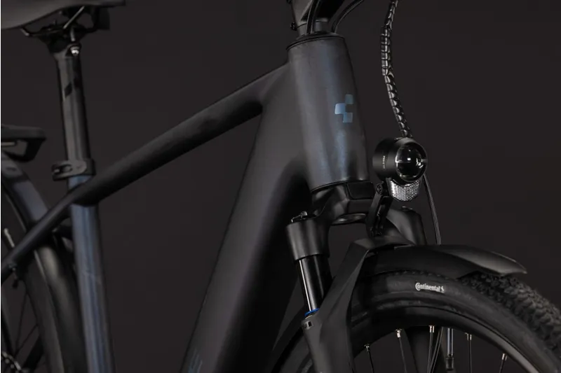 Cube Kathmandu Hybrid C:62 Pro 400Wh Electric Hybrid Bike in Liquidsteel and Prizm-1