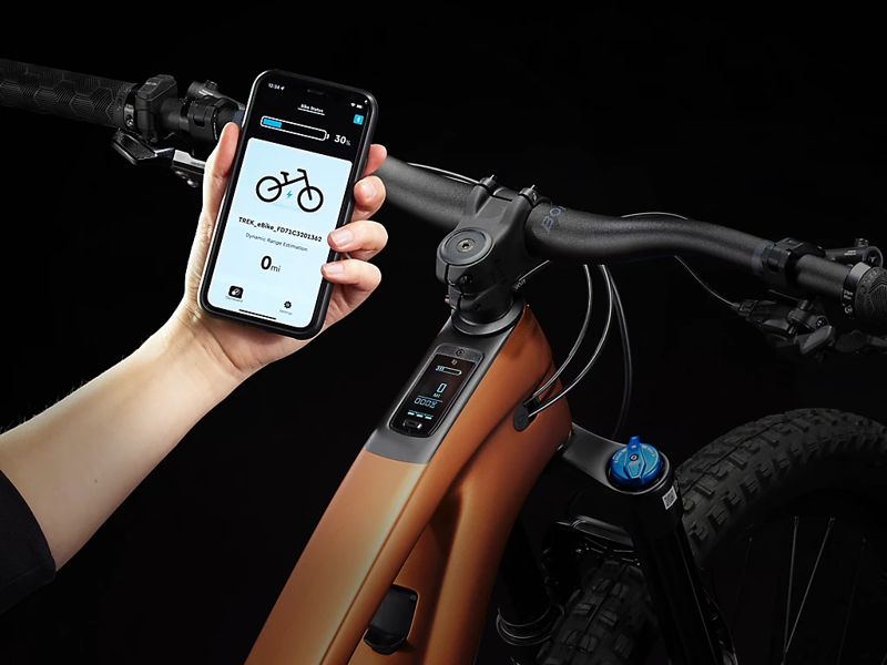 TREK Fuel EXe 9.7 SLX XT 360Wh Full Suspension Electric Mountain Bike in Pennyflake-4