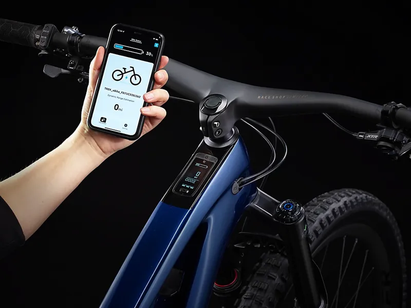 TREk Fuel EXe 9.9 XX1 AXS Full Suspension Electric Mountain Bike in Mulsanne Blue-5