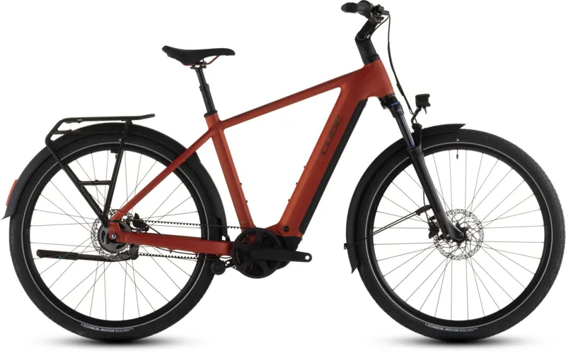 Cube Touring Hybrid Comfort SLX 800Wh Electric Hybrid Bike in Chilli and Chrome