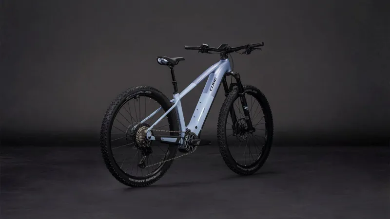 Cube Reaction Hybrid SLX 800Wh Electric Mountain Bike in Gauzegrey and Iceblue-7