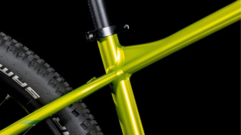 Cube Aim SLX Hardtail Mountain Bike in Flashlime and Juniper-3