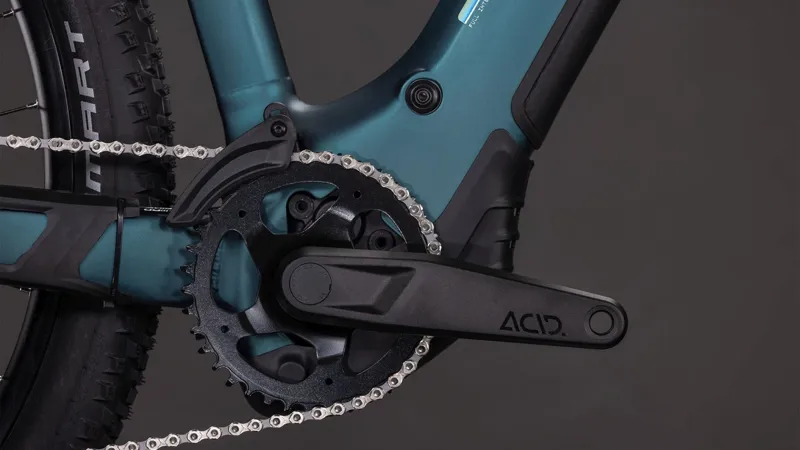 Cube Reaction Hybrid ONE 600Wh Electric Mountain Bike in Royalgreen and Prism-5