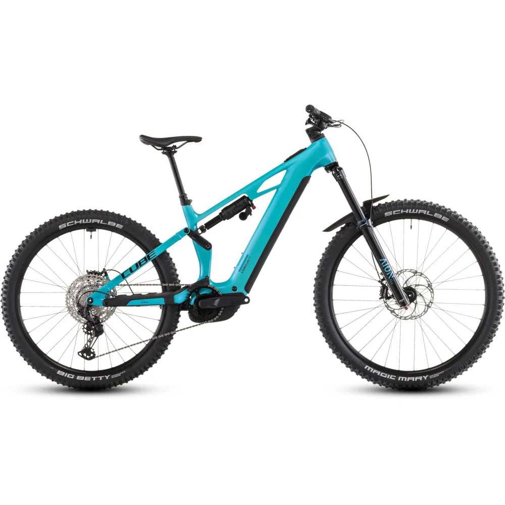 Team Cycles Cube Stereo Hybrid ONE77 HPC Race 800Wh Electric Full Suspension Mountain Bike in Swimmingpool and Black | Interest FREE Finance & Online Refund Policy.