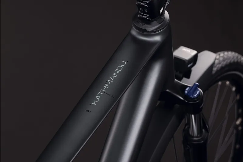 Cube Kathmandu ONE Hybrid Bike in Blackforest and Chrome-5