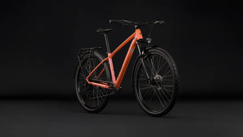 Cube Aim One FE Hardtail Mountain Bike in Salmon and Black-6