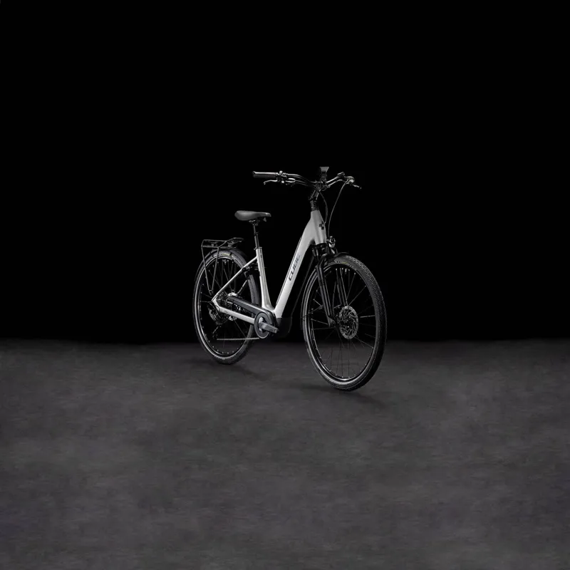 Cube Supreme Hybrid SLX EE 625Wh Electric Hybrid Bike in Grey and Lunar-6