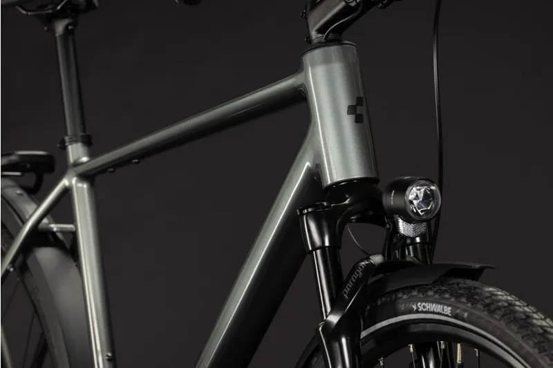 Cube Kathmandu SLT Hybrid Bike in Flashgrey and Chrome-4