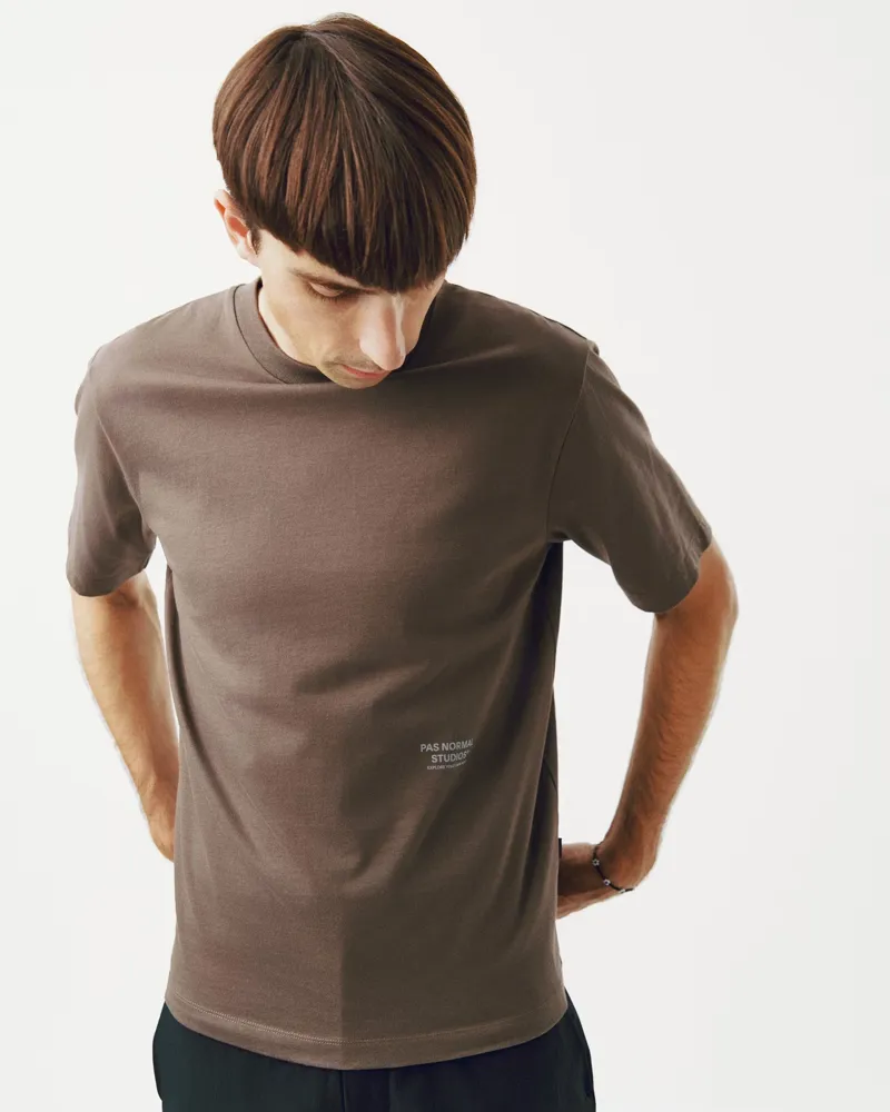 Pas Normal Studios Off-Race T-Shirt in Ash Brown-3