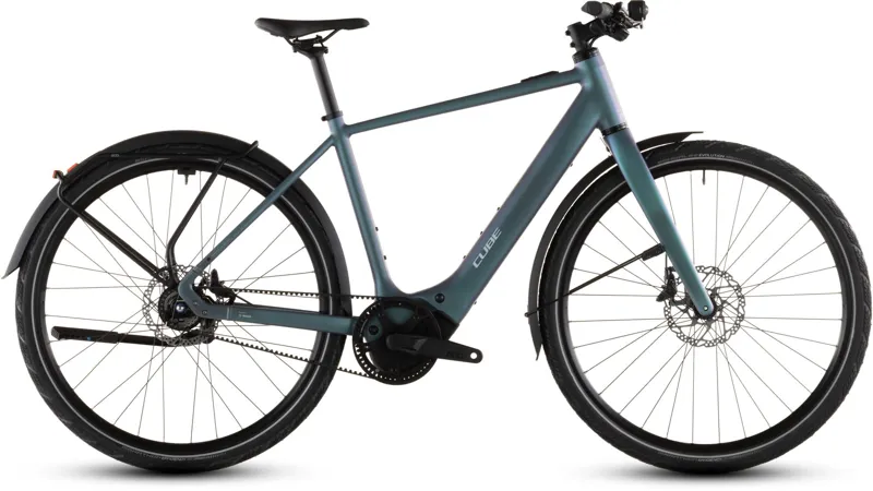 Cube Editor Hybrid SLT FE 400Wh Electric Hybrid Bike in Smardgrey and Prism