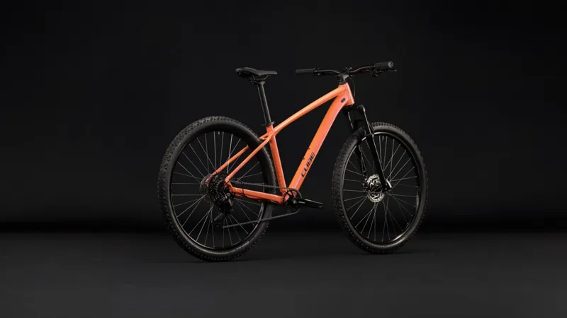 Cube Aim ONE Mountain Bike in Salmon and Black-8