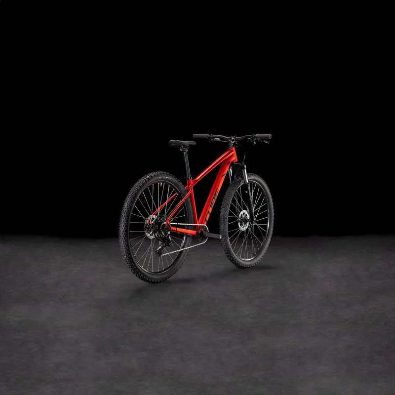 Cube Aim Pro Hardtail Mountain Bike in Fireorange and Black-6