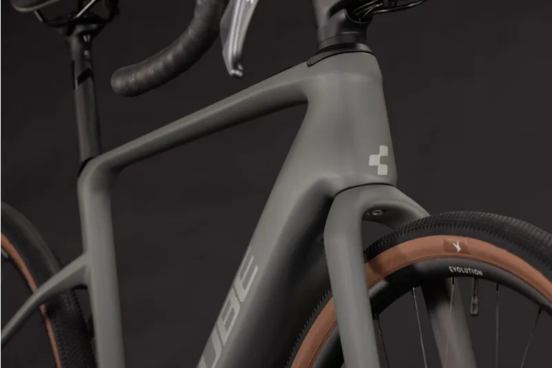 Cube Nuroad Hybrid C:62 Race 400Wh Electric Gravel Bike in Oldgrey and Grey-3