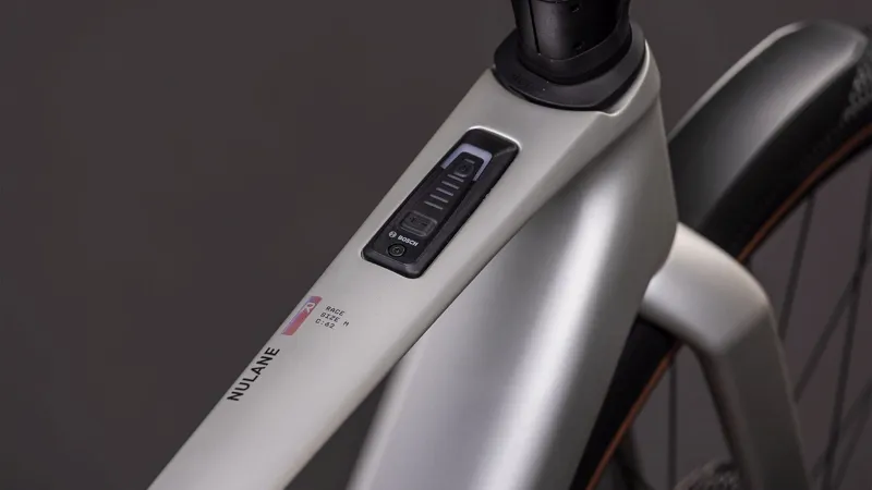 Cube Nulane Hybrid C:62 Race FE 400Wh Electric Hybrid Bike in Sleekgrey and Prism-1