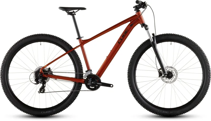 Cube Aim ONE Hardtail Mountain Bike in Sundowner and Black