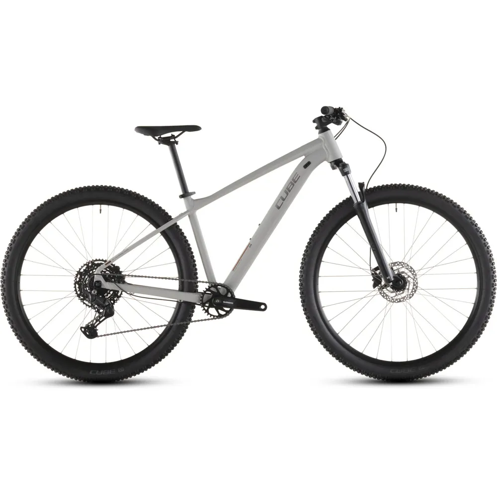 Team Cycles Cube Aim Pro Hardtail Mountain Bike in Greige and Titan | Interest FREE Finance & Online Refund Policy.