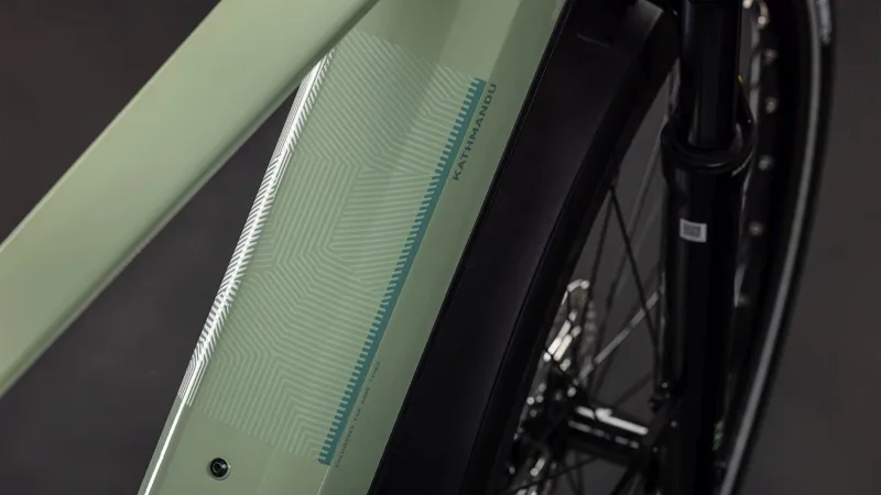 Cube Kathmandu Hybrid One 800Wh Electric Hybrid Bike in Pea and Green-2