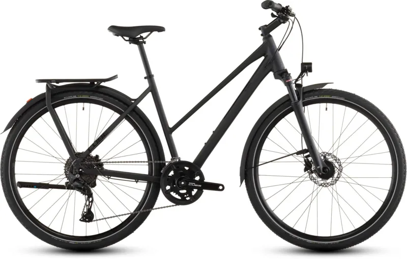 Cube Kathmandu Pro T Hybrid Bike in Coal and Black