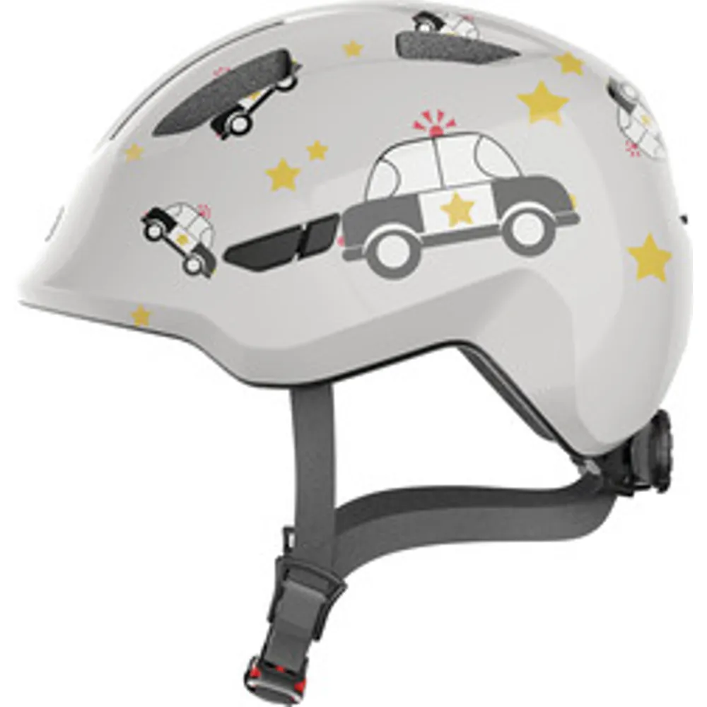 Team Cycles Abus Smiley 3.0 Kids Cycling Helmet in Grey Police | Interest FREE Finance & Online Refund Policy.