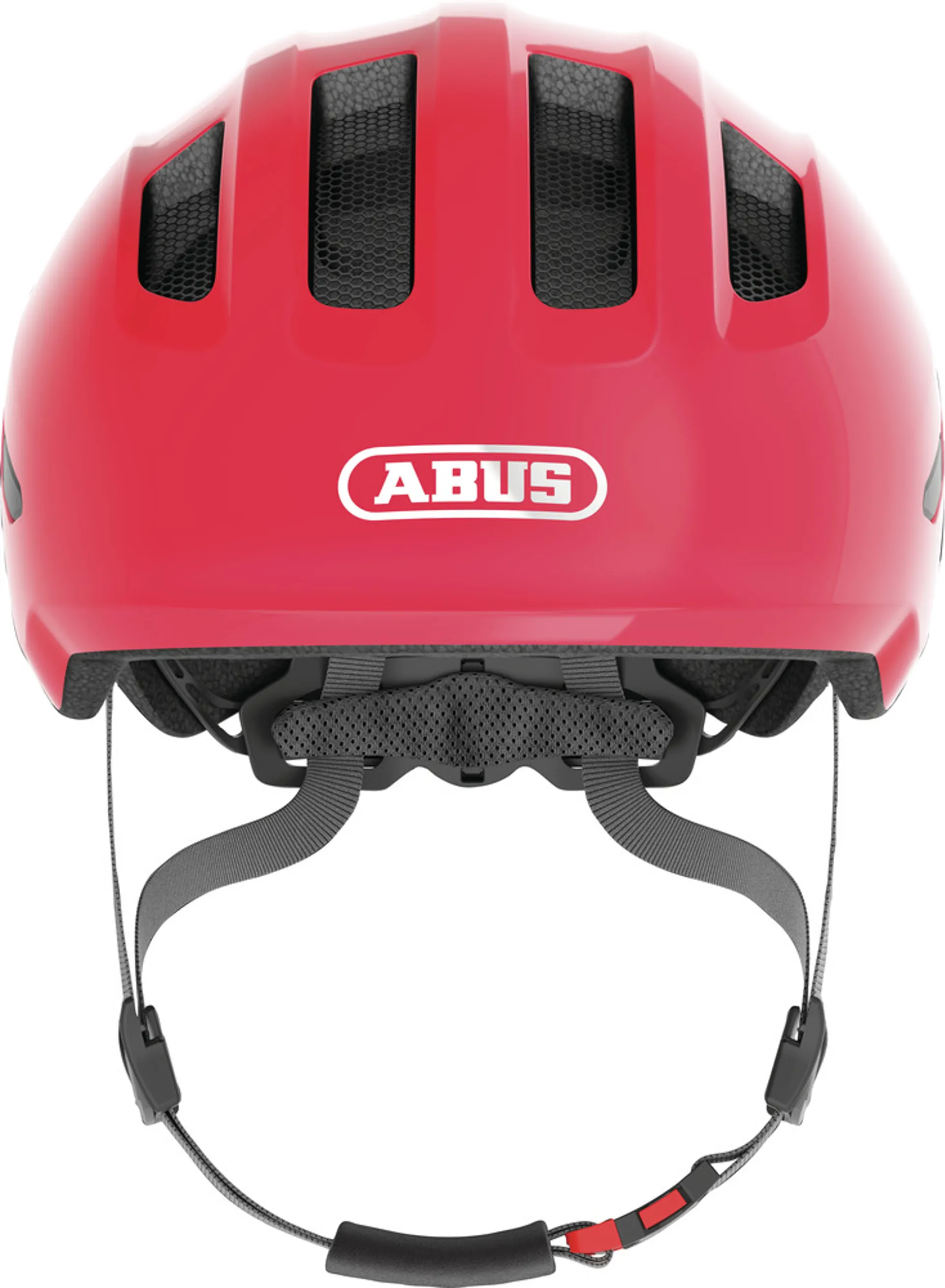 ABUS Smiley 3.0 Kids Bike Helmet in Shiny Red