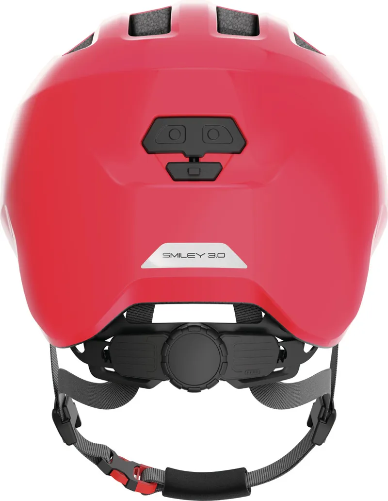 ABUS Smiley 3.0 Kids Bike Helmet in Shiny Red-2