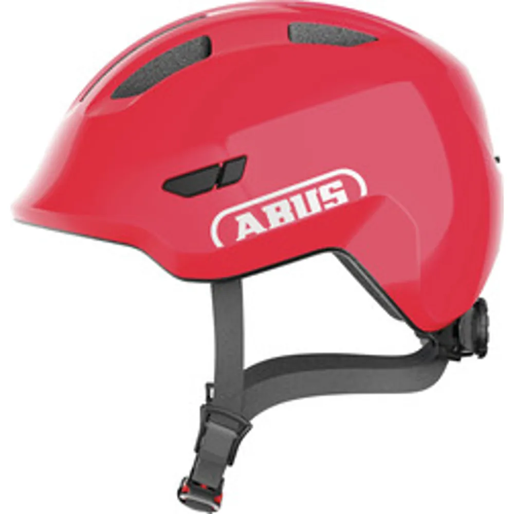 Team Cycles Abus ABUS Smiley 3.0 Kids Bike Helmet in Shiny Red | Interest FREE Finance & Online Refund Policy.