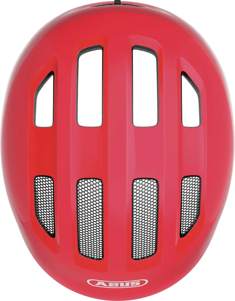 ABUS Smiley 3.0 Kids Bike Helmet in Shiny Red-3