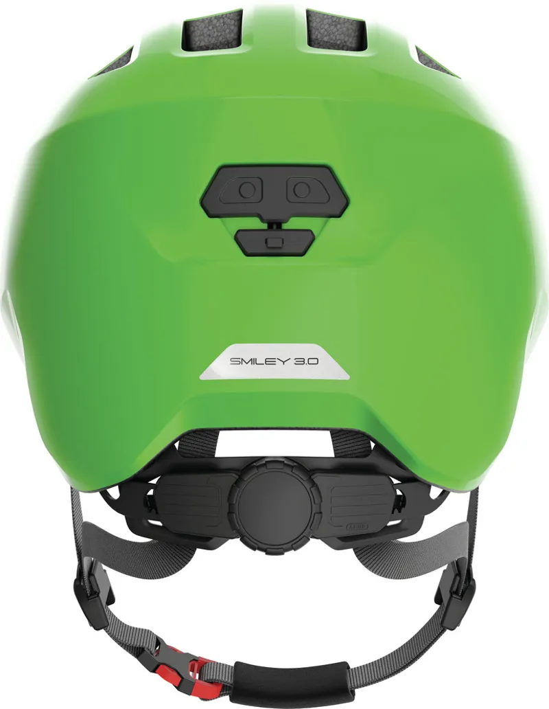 ABUS Smiley 3.0 Kids Bike Helmet in Shiny Green-2