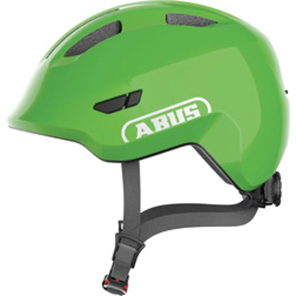 Team Cycles Abus ABUS Smiley 3.0 Kids Bike Helmet in Shiny Green | Interest FREE Finance & Online Refund Policy.