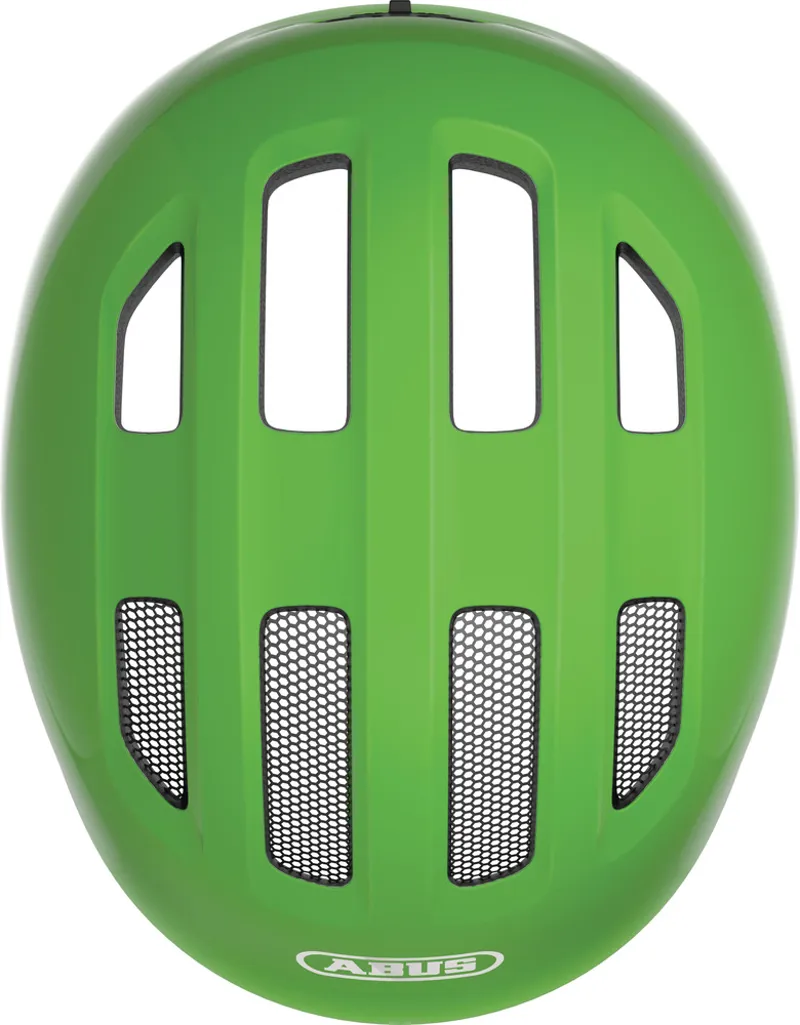 ABUS Smiley 3.0 Kids Bike Helmet in Shiny Green-3