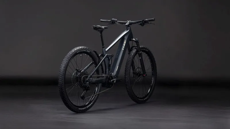 Cube Stereo Hybrid ONE22 Pro 800Wh Electric Full Suspension Mountain Bike in Night and Chrome-7