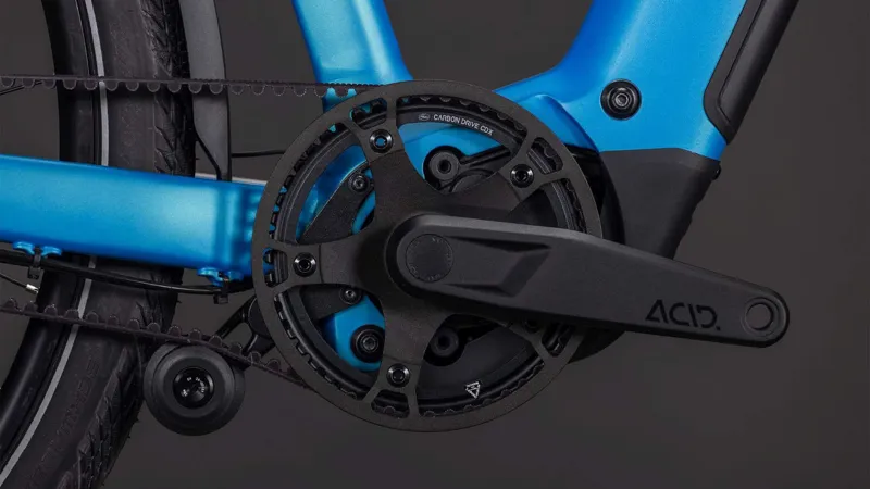 Cube Kathmandu Hybrid Comfort Pro 800Wh Electric Hybrid Bike in Azure and Black-3