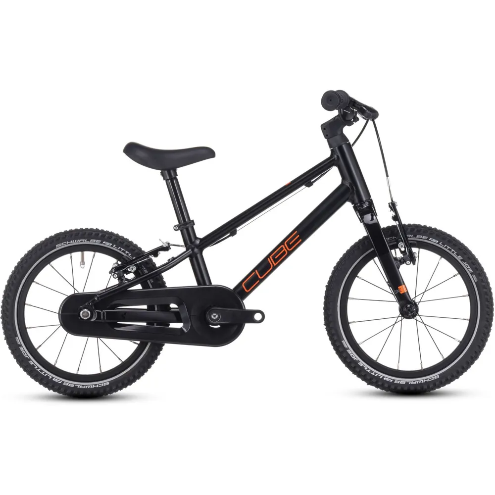 Team Cycles Cube Numove 140 Kids Bike in Black and Orange | Interest FREE Finance & Online Refund Policy.
