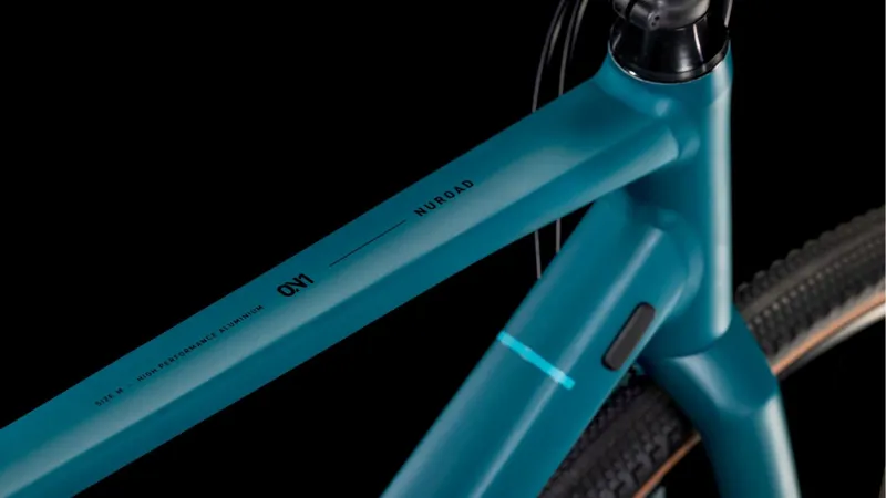 Cube Nuroad ONE Gravel Bike in Poseidongreen and Black-3