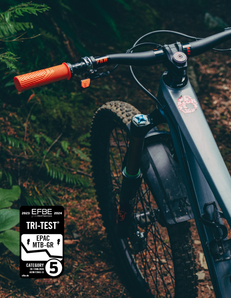 PNW Loam 35mm x 800mm Handlebar in Cement Grey - 25mm Rise-4