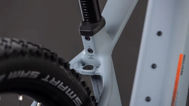 Cube Reaction Hybrid Race 800Wh Electric Mountain Bike in Vulcan and Orange-2