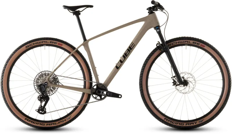Cube Reaction C:62 SLX Hardtail Mountain Bike in Mineralgrit and Black