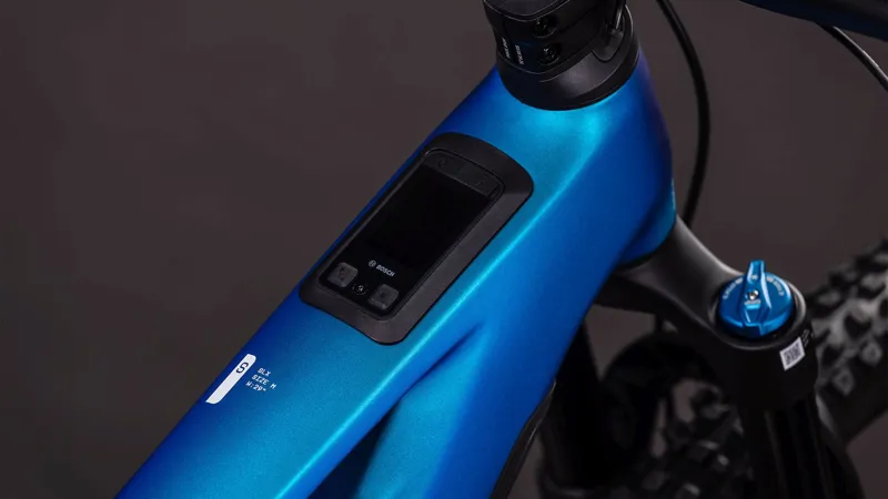 Cube Stereo Hybrid ONE44 HPC SLX 800Wh Full Suspension Electric Mountain Bike in Nebula and White-1