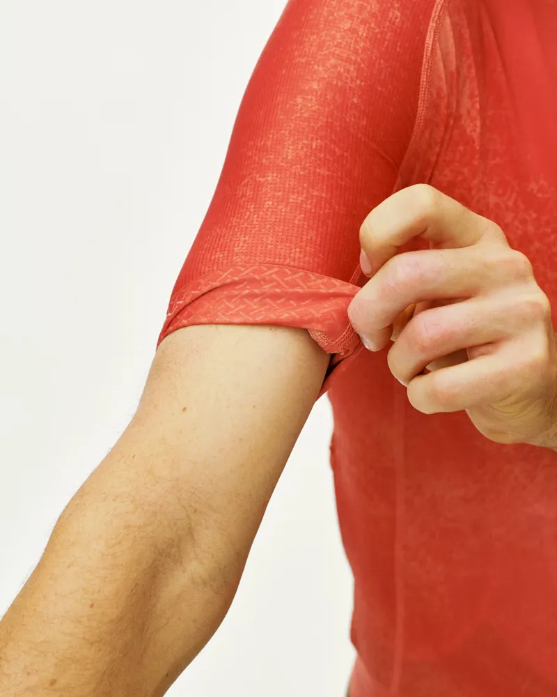 Pas Normal Studios Mechanism Jersey in AOP Hibiscus Orange-4