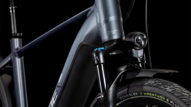 Cube Touring Hybrid Pro 625Wh Electric Hybrid Bike in Metallicgrey and Chrome-2