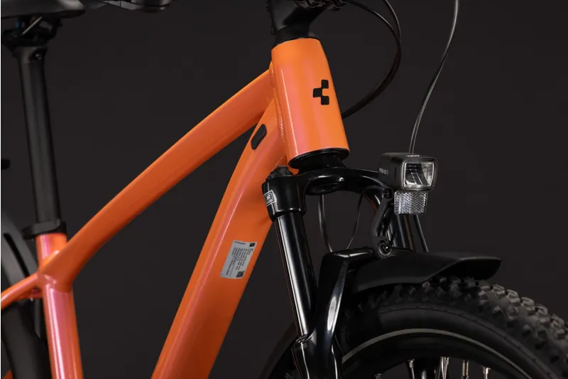 Cube Aim One FE Hardtail Mountain Bike in Salmon and Black-2