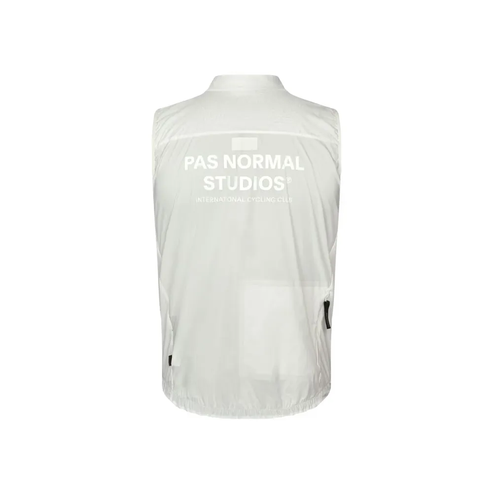 Team Cycles Pas Normal Studios Men's Essential Insulated Gilet in Off White | Interest FREE Finance & Online Refund Policy.