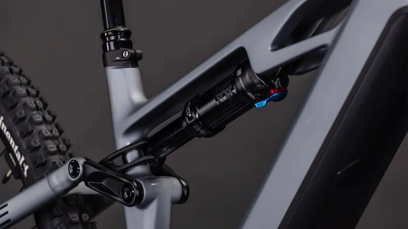 Cube Stereo Hybrid ONE44 HPC SLX EVO 800Wh Electric Full Suspension Mountain Bike in Slategrey and Black-4