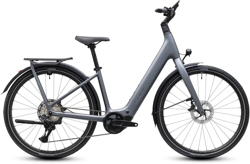 Cube Kathmandu Hybrid C:62 SLT 400Wh Electric Hybrid Bike in Ashgrey and Prizm