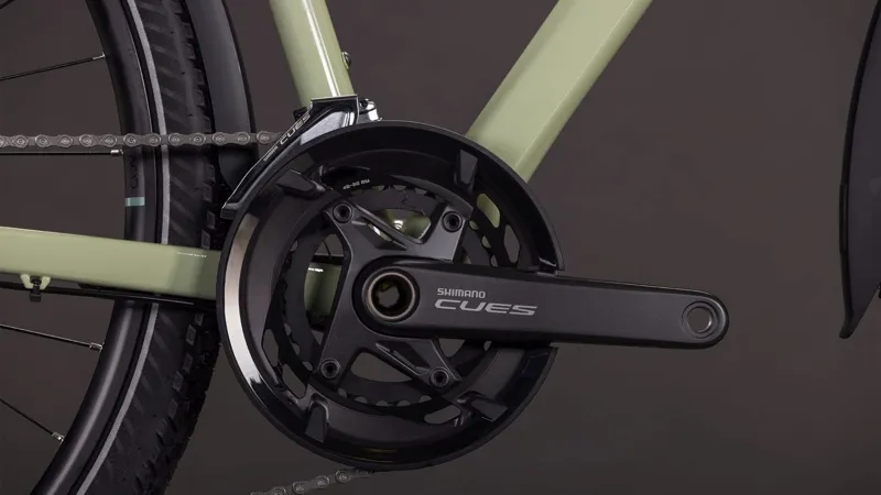 Cube Kathmandu EXC Hybrid Bike in Pea and Grey-1