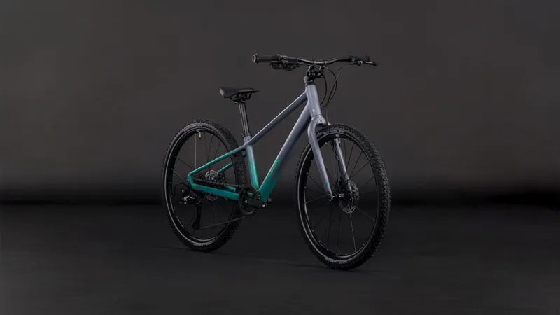 Cube Numove 240 Disc Kids Bike in Lavagrey and Green-6