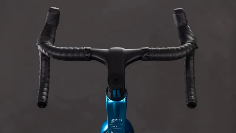 Cube Litening Air C:68X SLX Road Bike in Chromeblue and Liquidblue-1